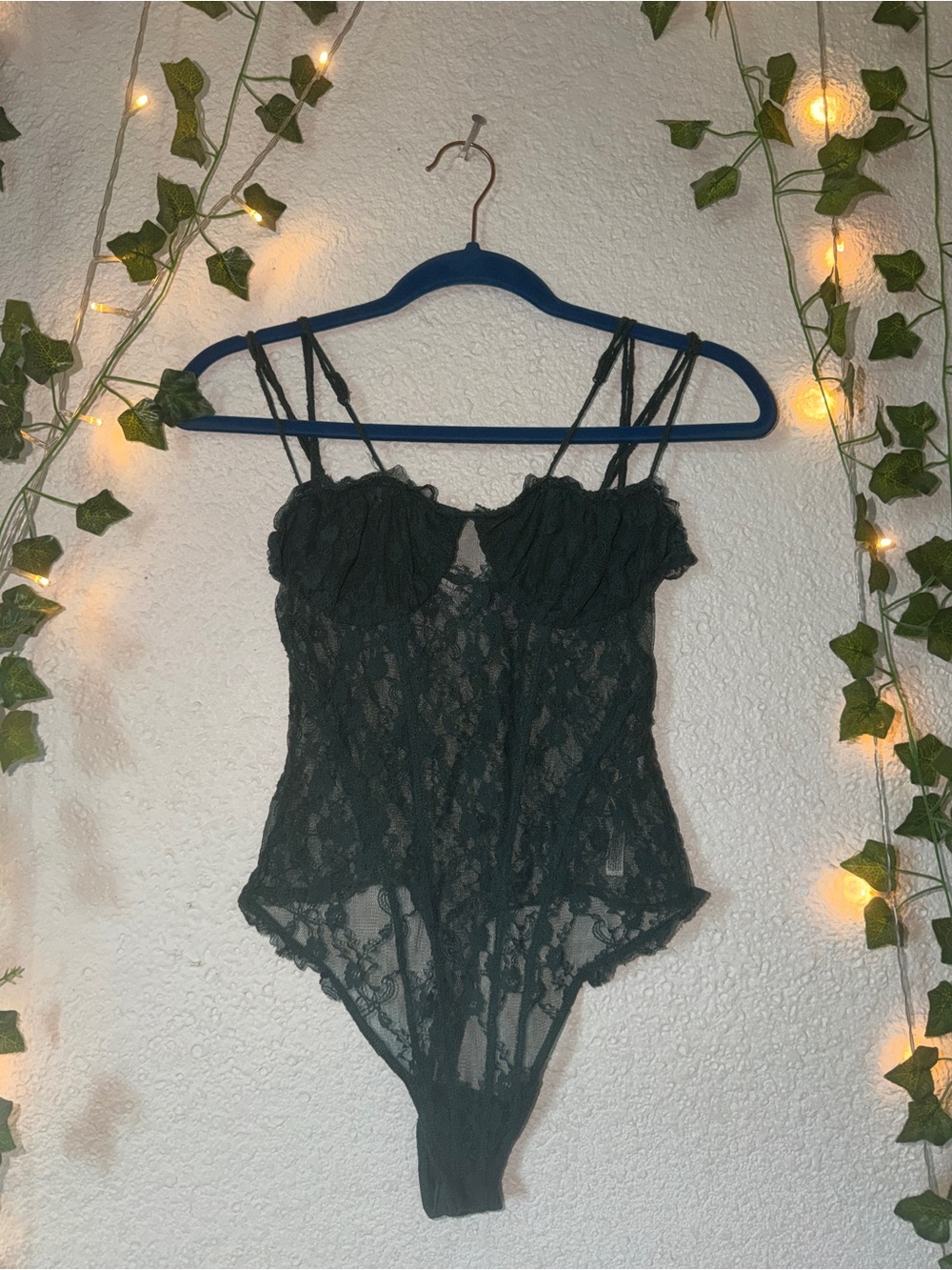 Free People If you Dare Bodysuit - Evergreen